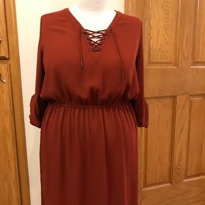 Mossimo Rust Colored Dress XL